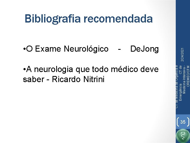 - De. Jong • A neurologia que todo médico deve saber - Ricardo Nitrini