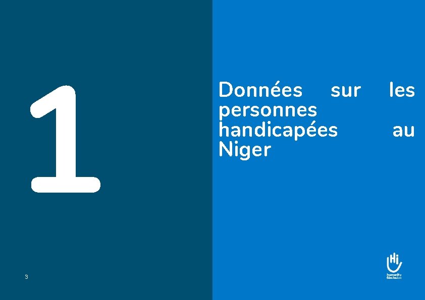 1 3 Données sur personnes handicapées Niger les au 