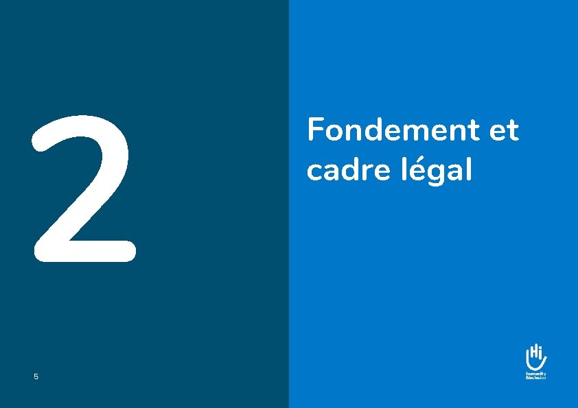 2 5 Fondement et cadre légal 