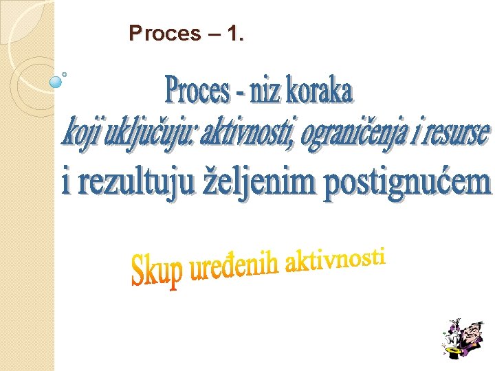 Proces – 1. 