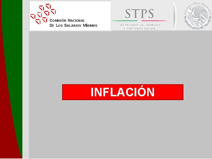 COMISIÓN NACIONAL DE LOS SALARIOS MÍNIMOS INFLACIÓN 