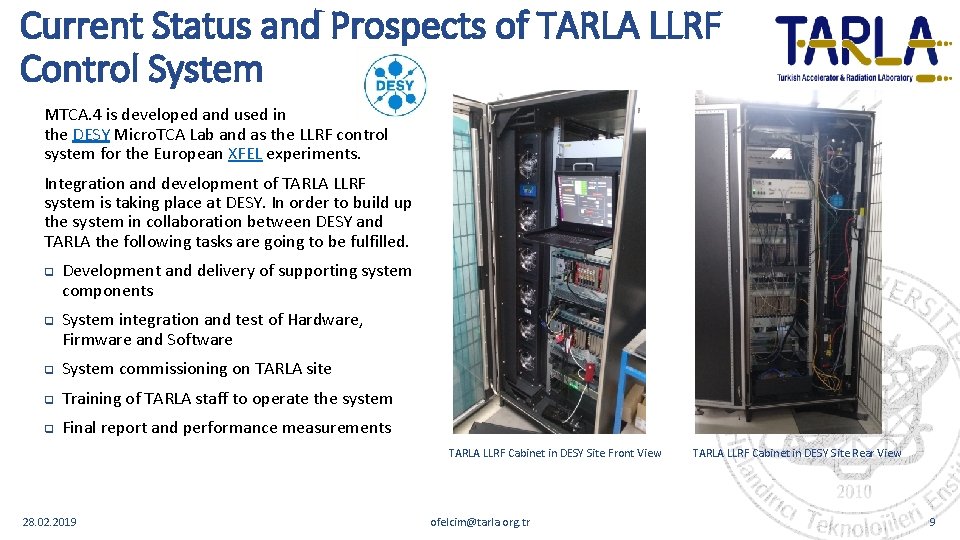 Current Status and Prospects of TARLA LLRF Control System MTCA. 4 is developed and