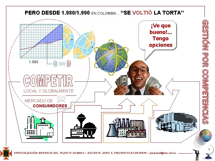 PERO DESDE 1. 980/1. 990 EN COLOMBIA… “SE VOLTIÓ LA TORTA” 1. 980 LOCAL