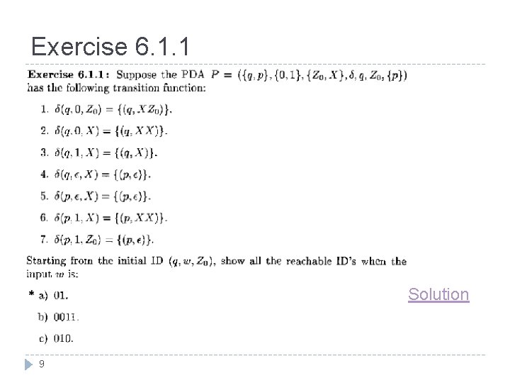 Exercise 6. 1. 1 Solution 9 