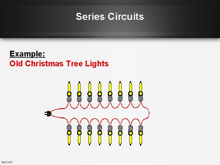 Series Circuits Example: Old Christmas Tree Lights 