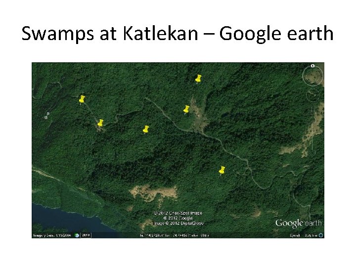 Swamps at Katlekan – Google earth Swamps at Katlekan – Google earth