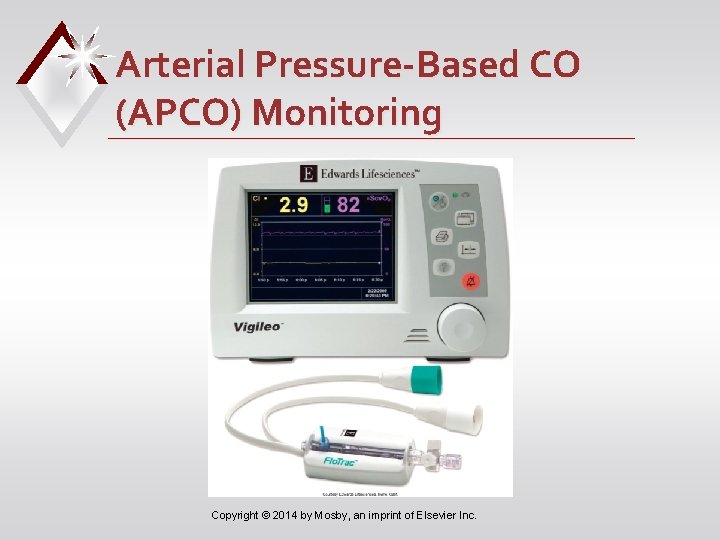 Arterial Pressure-Based CO (APCO) Monitoring Copyright © 2014 by Mosby, an imprint of Elsevier