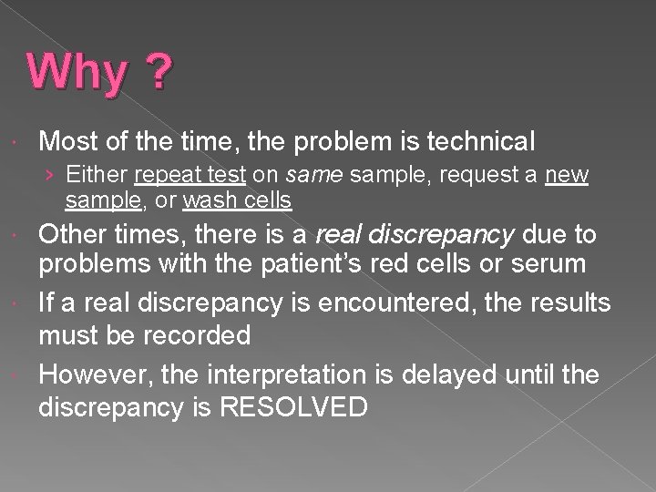 Why ? Most of the time, the problem is technical › Either repeat test