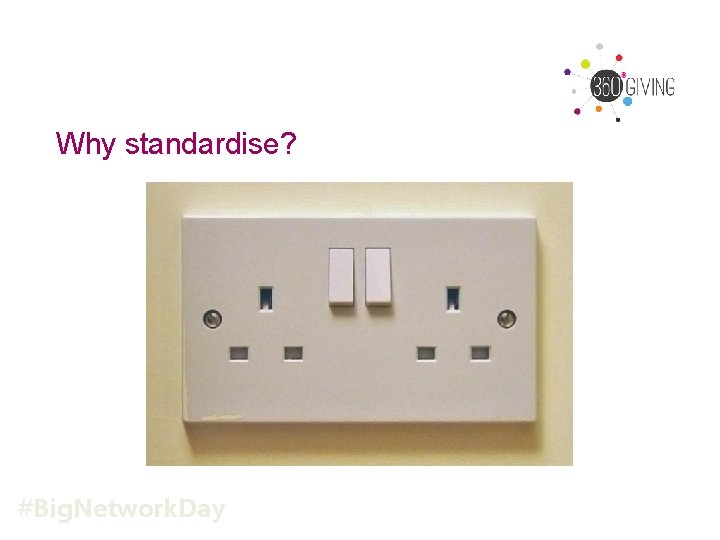Why standardise? #Big. Network. Day 