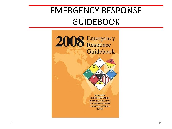 EMERGENCY RESPONSE GUIDEBOOK v 1 11 