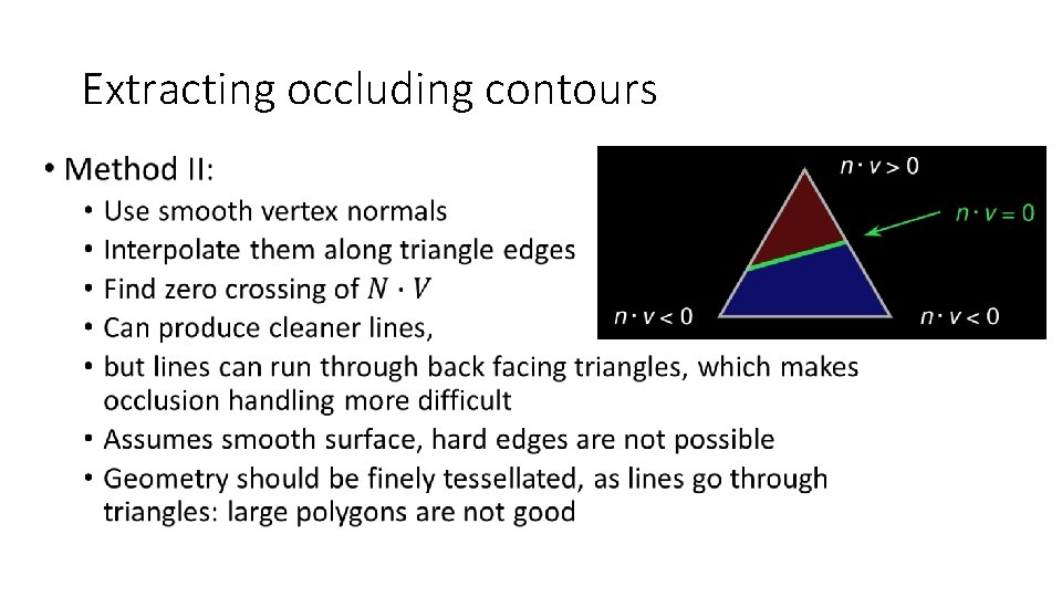 Extracting occluding contours • 
