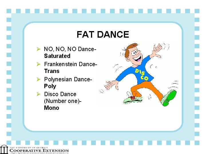 FAT DANCE Ø NO, NO Dance. Saturated Ø Frankenstein Dance. Trans Ø Polynesian Dance.