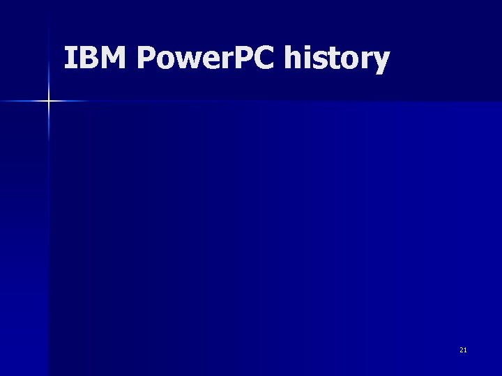 IBM Power. PC history 21 