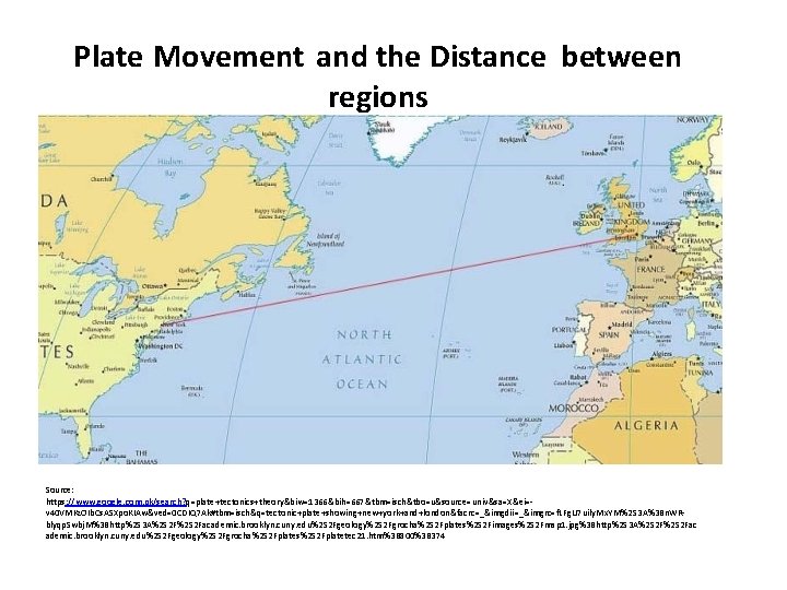 Plate Movement and the Distance between regions Source: https: //www. google. com. pk/search? q=plate+tectonics+theory&biw=1366&bih=667&tbm=isch&tbo=u&source=univ&sa=X&ei=v