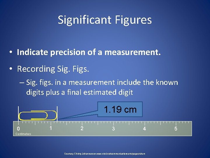 Significant Figures • Indicate precision of a measurement. • Recording Sig. Figs. – Sig.