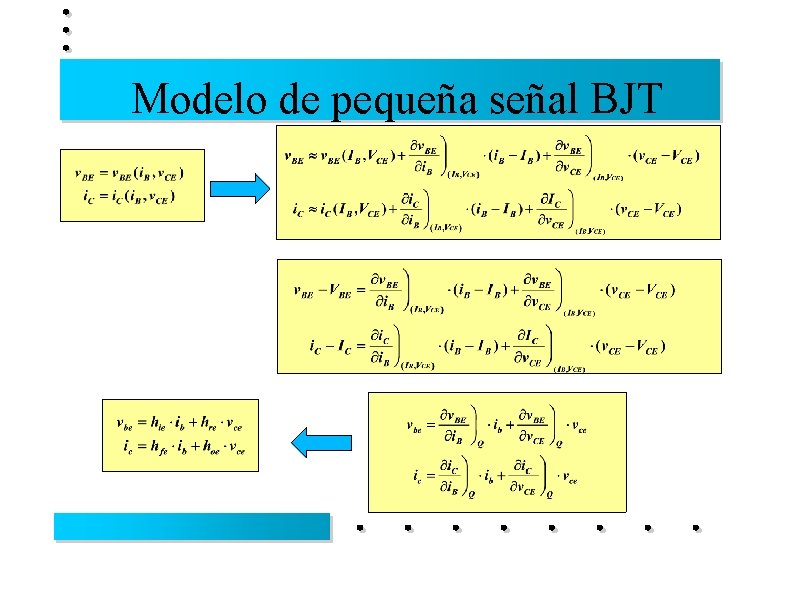 Modelo de pequeña señal BJT 
