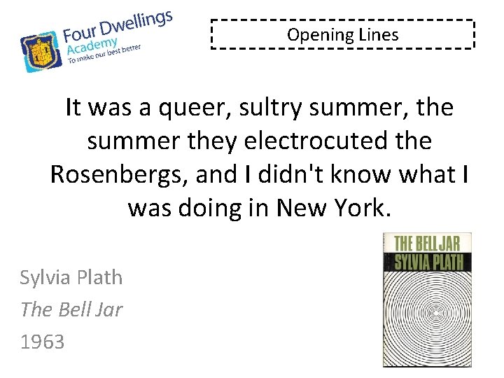 Opening Lines It was a queer, sultry summer, the summer they electrocuted the Rosenbergs,