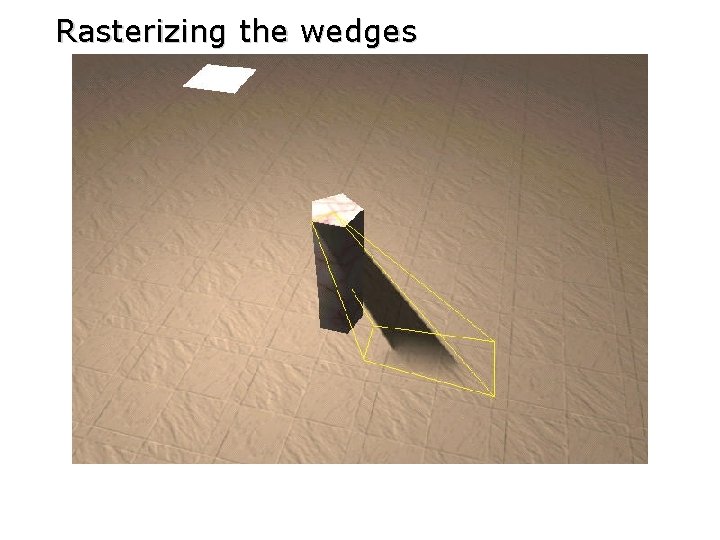 Rasterizing the wedges 