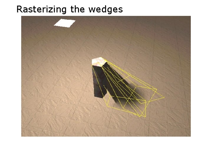 Rasterizing the wedges 