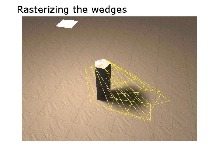 Rasterizing the wedges 