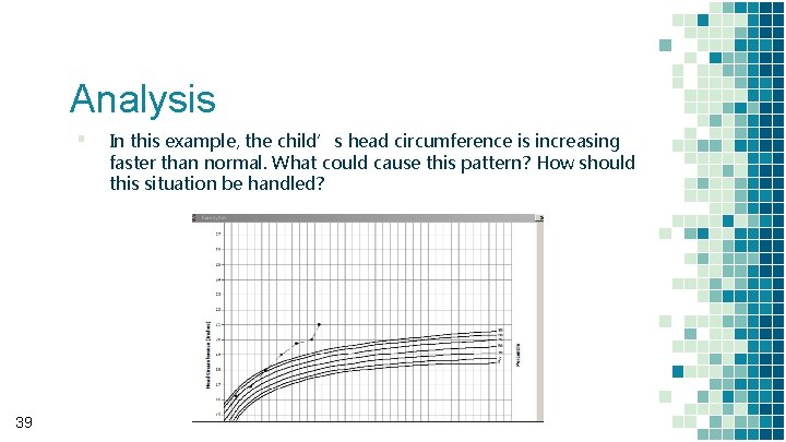 Analysis ▪ 39 In this example, the child’s head circumference is increasing faster than Analysis ▪ 39 In this example, the child’s head circumference is increasing faster than