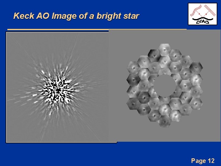 Keck AO Image of a bright star Page 12 