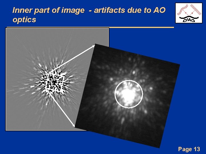 Inner part of image - artifacts due to AO optics Page 13 