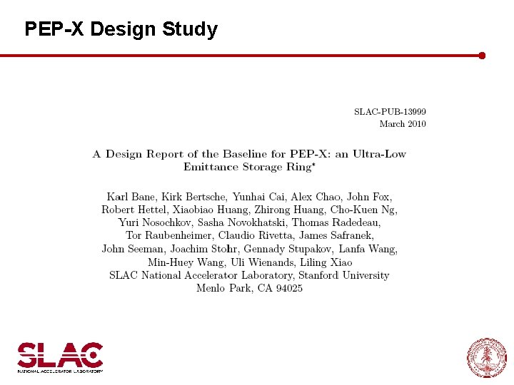 PEP-X Design Study 