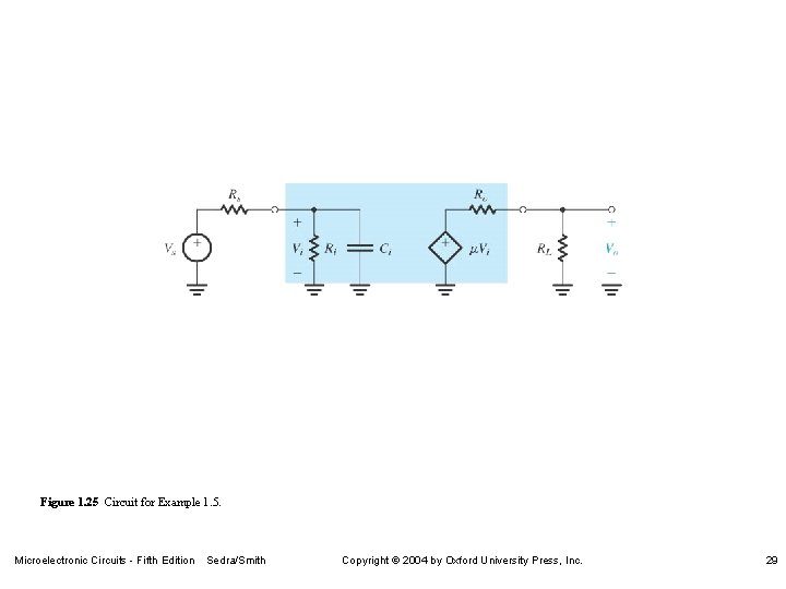 Figure 1. 25 Circuit for Example 1. 5. Microelectronic Circuits - Fifth Edition Sedra/Smith