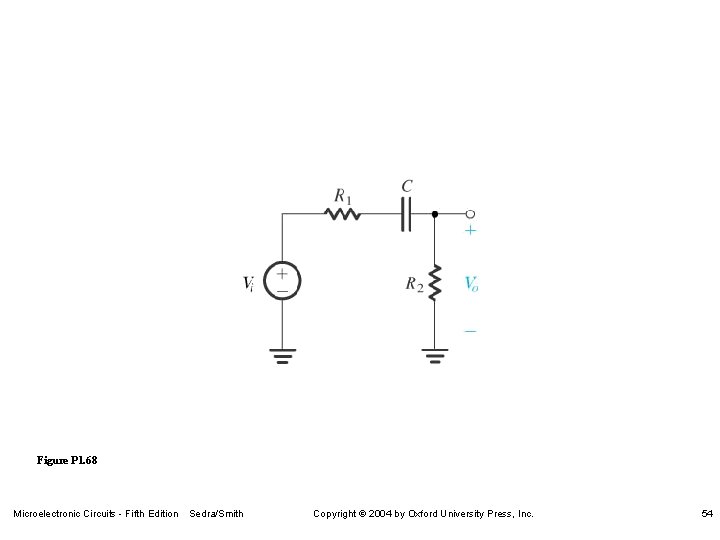 Figure P 1. 68 Microelectronic Circuits - Fifth Edition Sedra/Smith Copyright 2004 by Oxford
