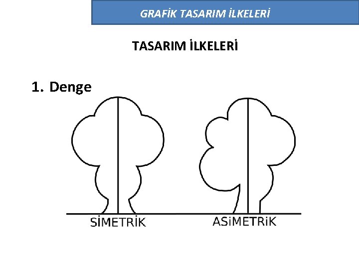 GRAFİK TASARIM İLKELERİ 1. Denge 