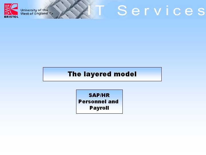 The layered model SAP/HR Personnel and Payroll 