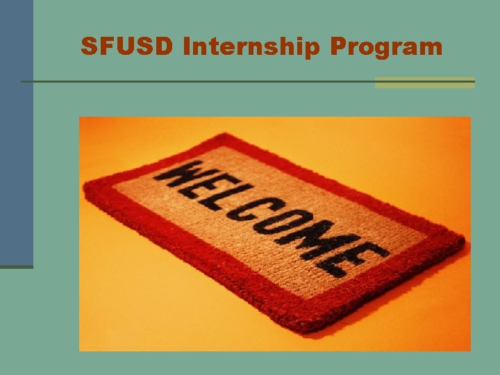 SFUSD Internship Program 