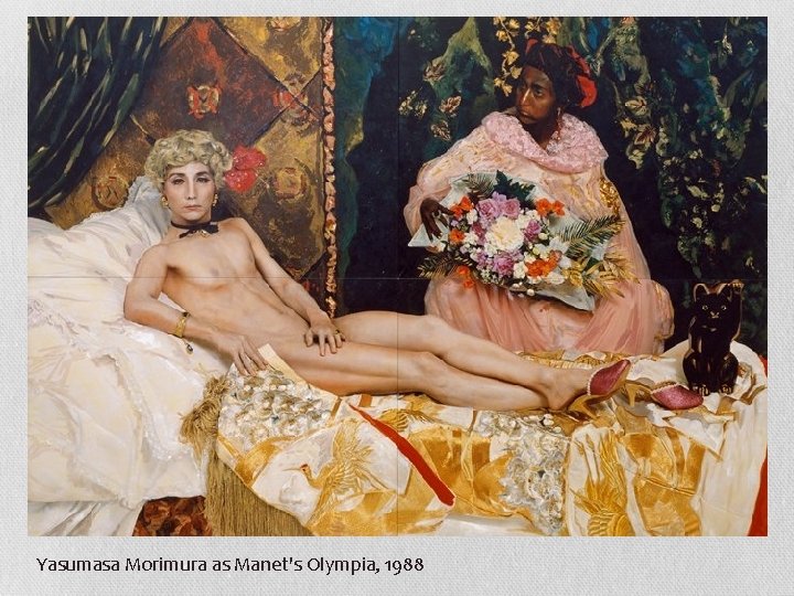 Yasumasa Morimura as Manet's Olympia, 1988 