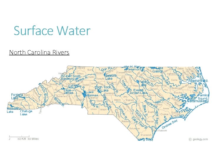 Surface Water North Carolina Rivers 