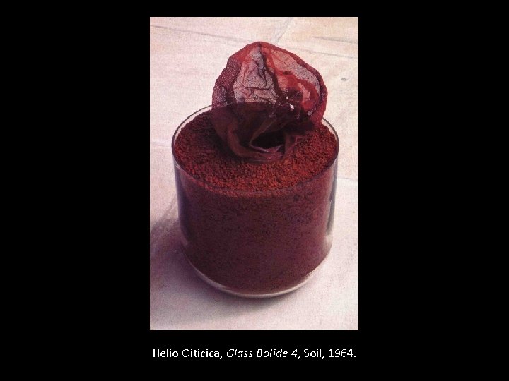 Helio Oiticica, Glass Bolide 4, Soil, 1964. 