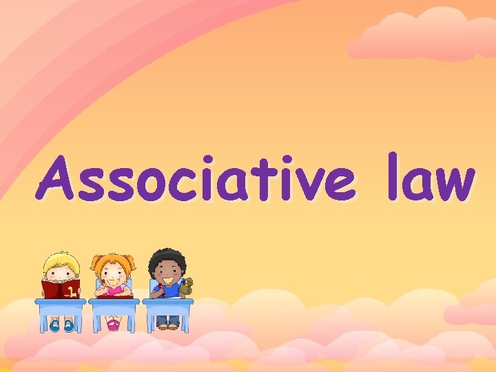 Associative law 