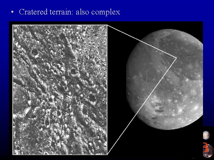  • Cratered terrain: also complex 5 B 
