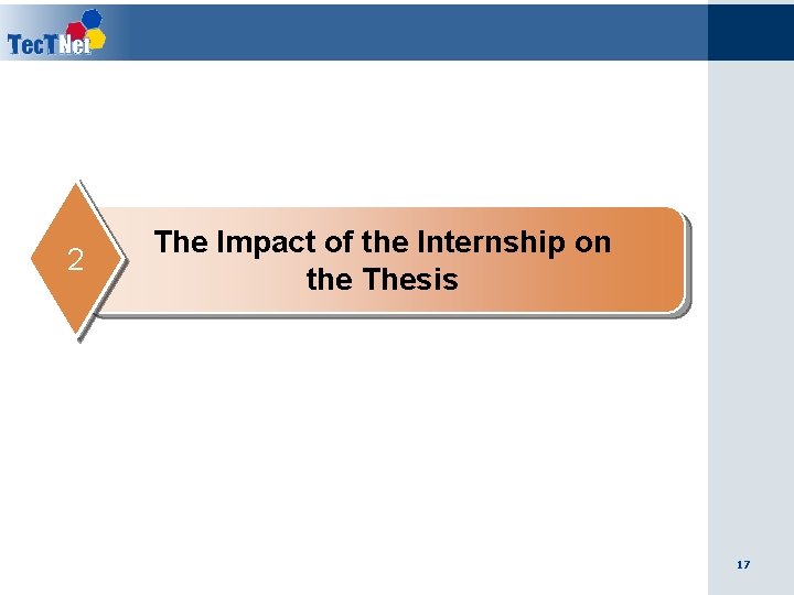 2 The Impact of the Internship on the Thesis 17 