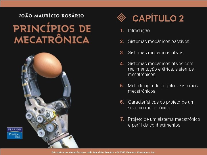 CAPÍTULO 2 1. Introdução 2. Sistemas mecânicos passivos 3. Sistemas mecânicos ativos 4. Sistemas