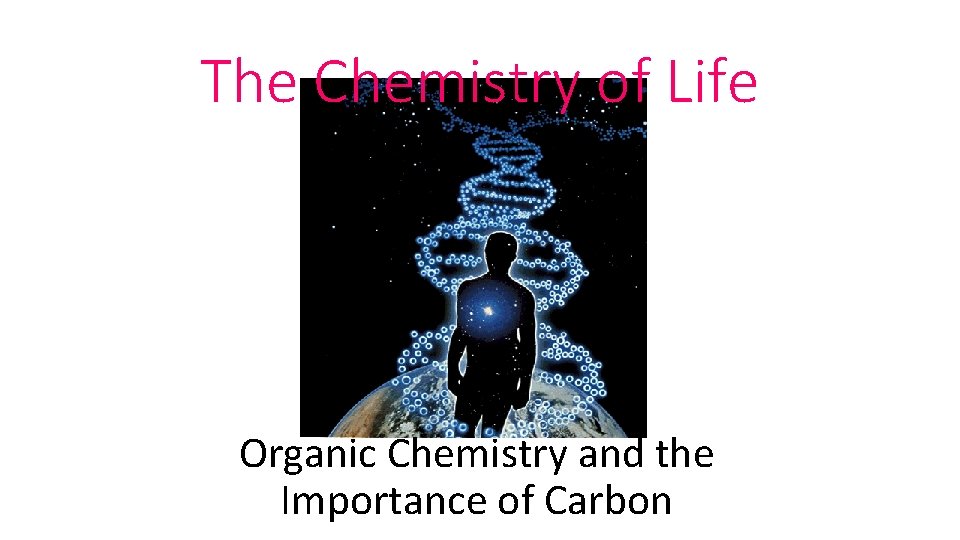 The Chemistry of Life Organic Chemistry and the Importance of Carbon 