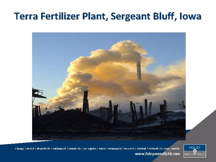 Terra Fertilizer Plant, Sergeant Bluff, Iowa Chicago | Detroit | Edwardsville | Indianapolis |