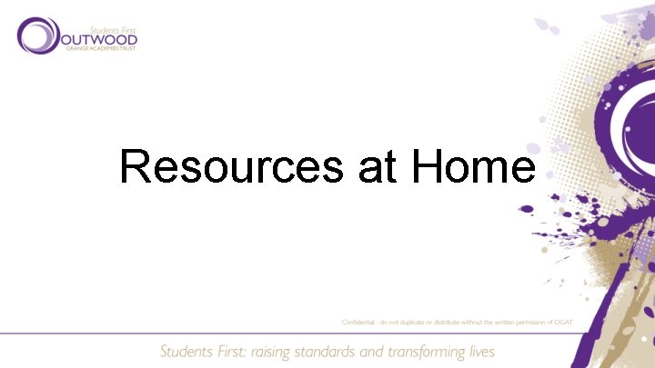 Resources at Home 