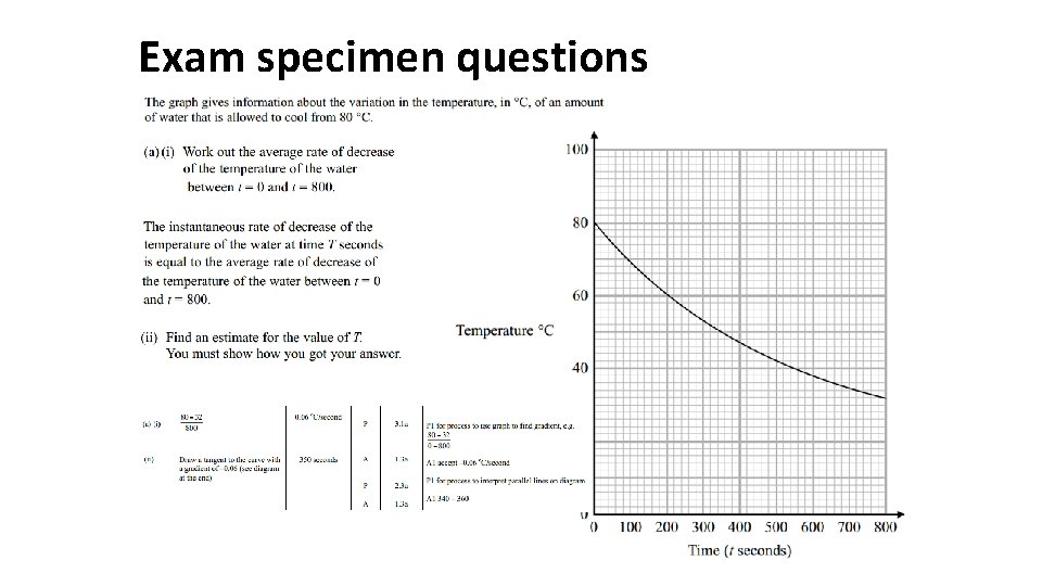Exam specimen questions 