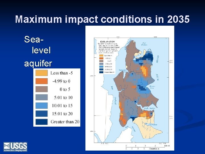 Maximum impact conditions in 2035 Sealevel aquifer 