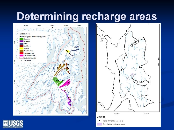Determining recharge areas 