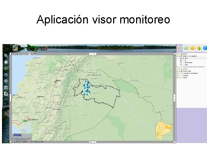 Aplicación visor monitoreo Aplicación visor monitoreo