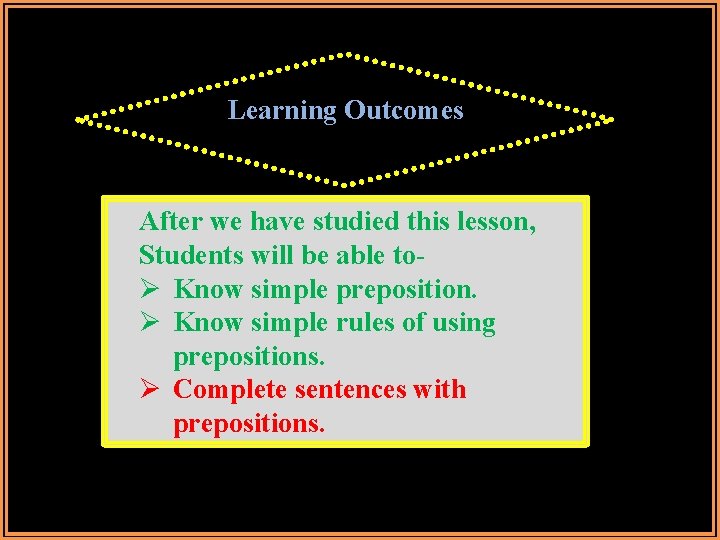Learning Outcomes After we have studied this lesson, Students will be able toØ Know