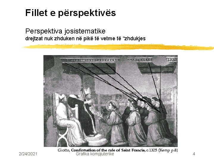 Fillet e përspektivës Perspektiva josistematike drejtzat nuk zhduken në pikë të vetme të “zhdukjes