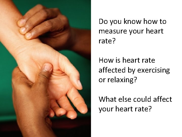 Do you know how to measure your heart rate? How is heart rate affected